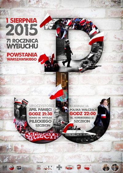 Obchody 71 rocznicy wybuchu Powstania Warszawskiego - plakat