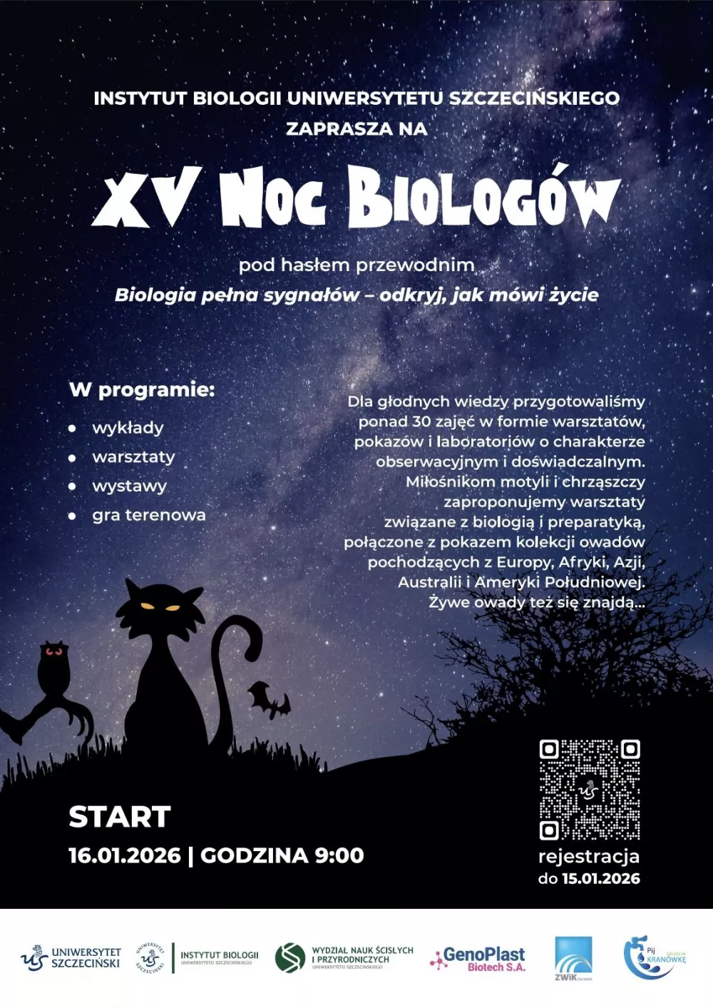 Noc Biologów na Uniwersytecie Szczecińskim